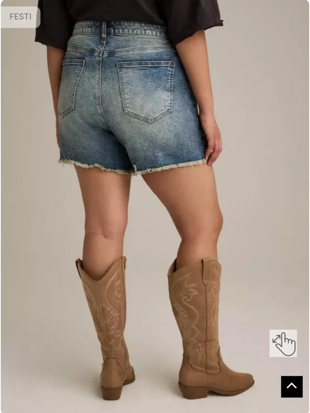 Torrid Light Wash Denim Jean Shorts - Picture 2 of 6